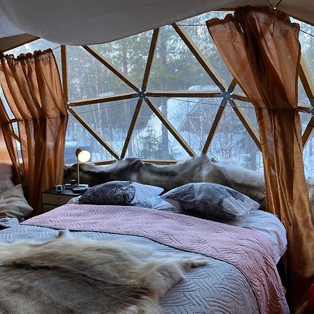 Aurora Igloo Fireplace-Heated Tents In A Secret Forest With Private Jacuzzi And Shared Sauna Bathroom And Dog Friendly Ροβανιέμι Εξωτερικό φωτογραφία